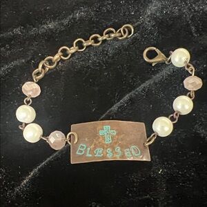 Blessed Copper and Pearl Bracelet